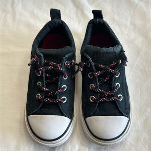 Converse Sneakers Slip-On Little Boy Size 10 Color Black/Red/White